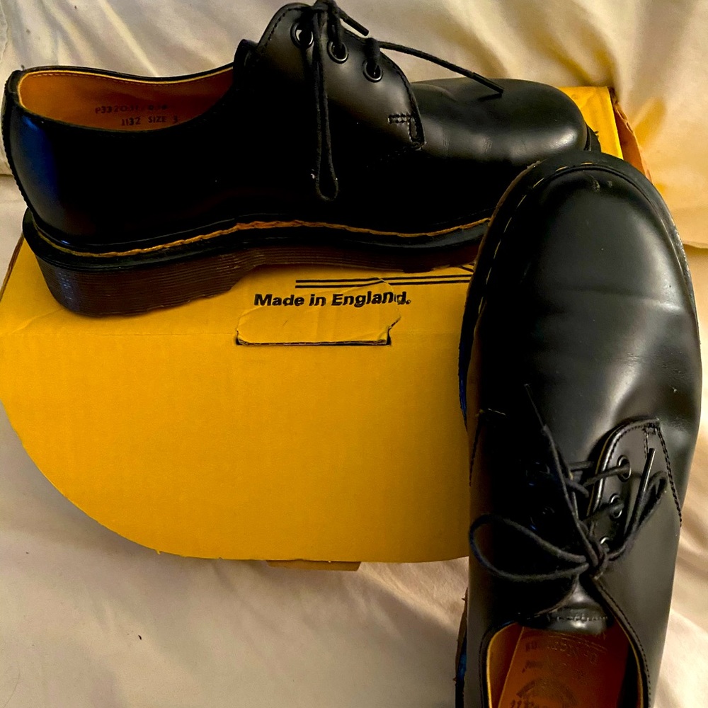 Black Dr Marten new shoes